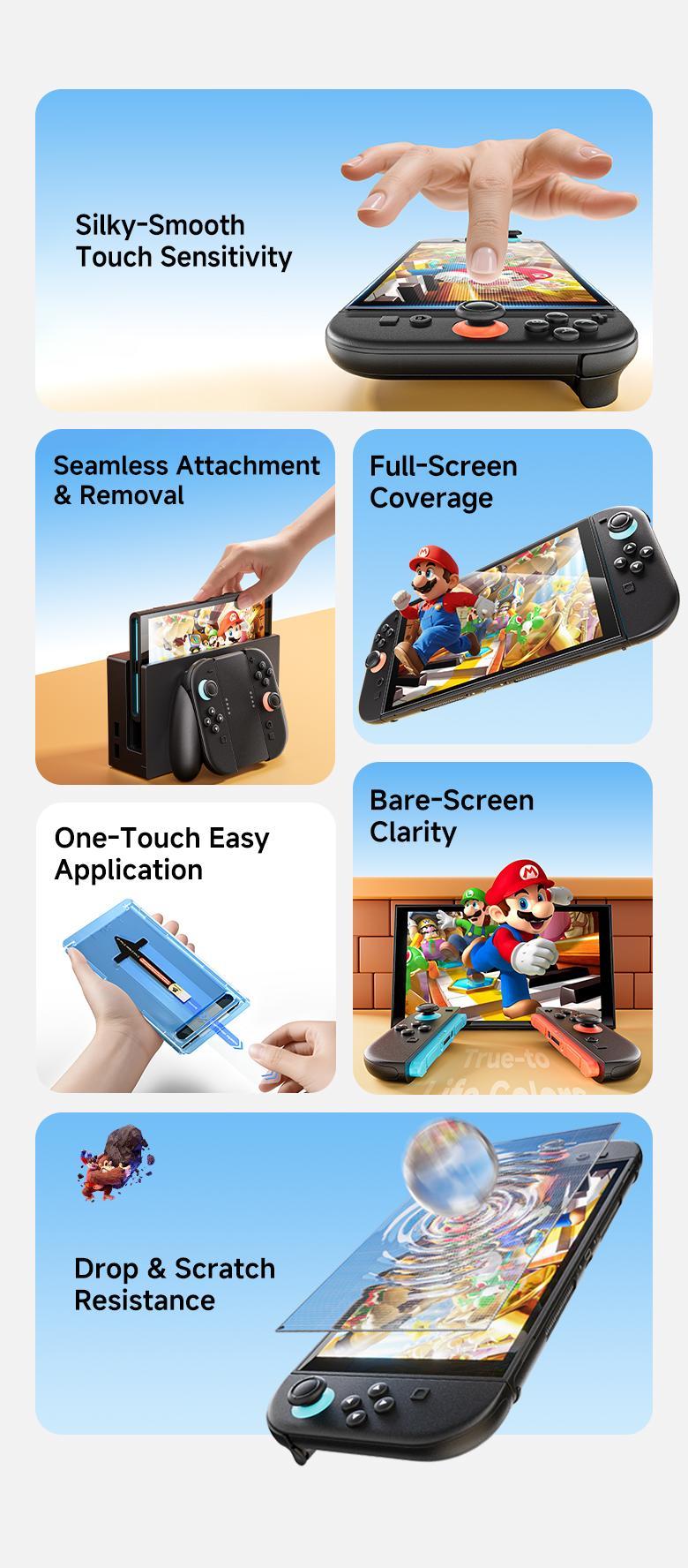 MAGIC JOHN Auto-Alignment OneTouch for Nintendo Switch 2 Screen Protector 7.9'' 2025 Tempered Glass, Accessories, 30 seconds Installation, Bubble Free, Anti-Scratch, Touch Sensitive, Ultra-Clear MAGIC JOHN Auto-Alignment OneTouch for Nintendo Switch 2 Screen Protector 7.9'' 2025 Tempered Glass, Accessories, 30 seconds Installation, Bubble Free, Anti-Scratch, Touch Sensitive, Ultra-Clear