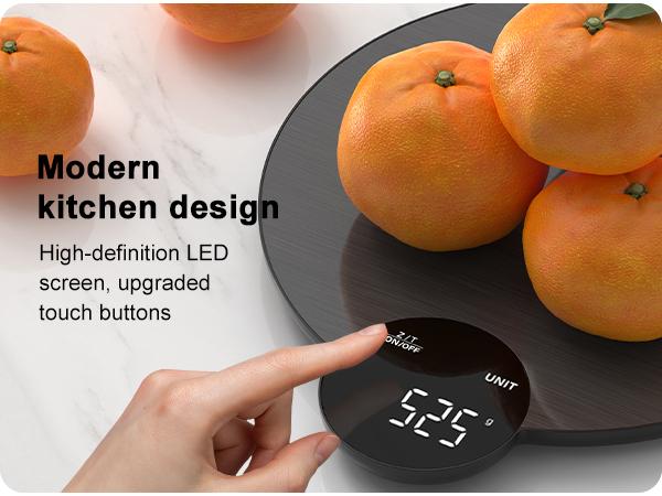 Ultrean Food Scale Digital Kitchen Scale, HD LED Display, Stainless Steel, 4 Units, Batteries Included, 11 lb (5 kg) Ultrean Food Scale Digital Kitchen Scale, HD LED Display, Stainless Steel, 4 Units, Batteries Included, 11 lb (5 kg)