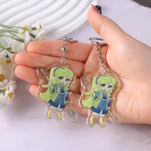 Custom Anime Acrylic Keychain, Personalized Anime Keychain, Custom Character Keyring, Cute Anime Gift for Friends