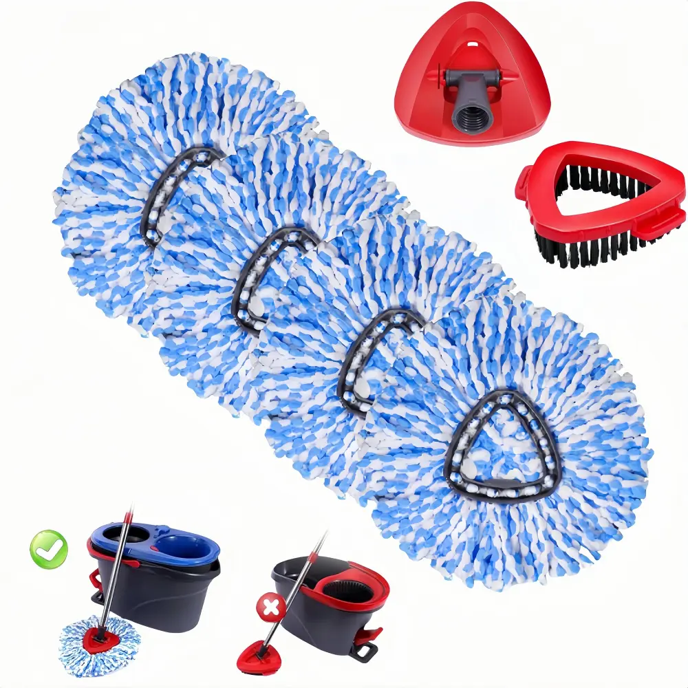 Heads 4 Pcs & 1 Scrub Brush & 1 Base