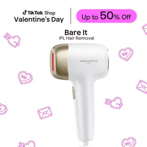 Wavytalk BARE IT Next-Gen Hair Removal with Ice Cooling, 3 Modes & 24J Dual-Pulse for Salon-Level Results on Face, Body & Bikini, Painless & Precise