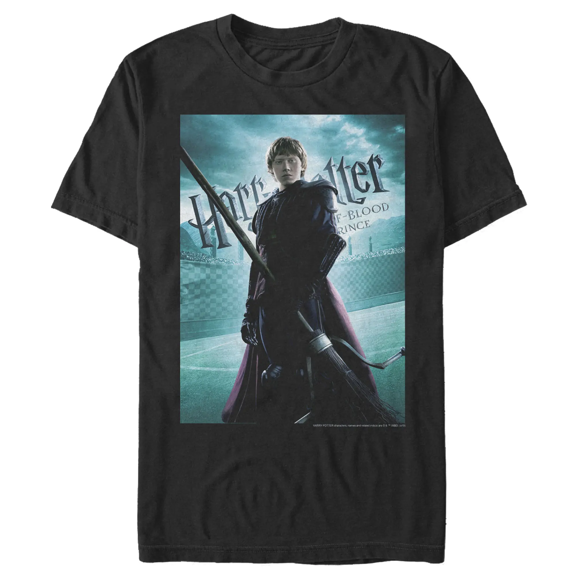 Men's Harry Potter Half-Blood Prince Ron Quidditch Poster T-Shirt