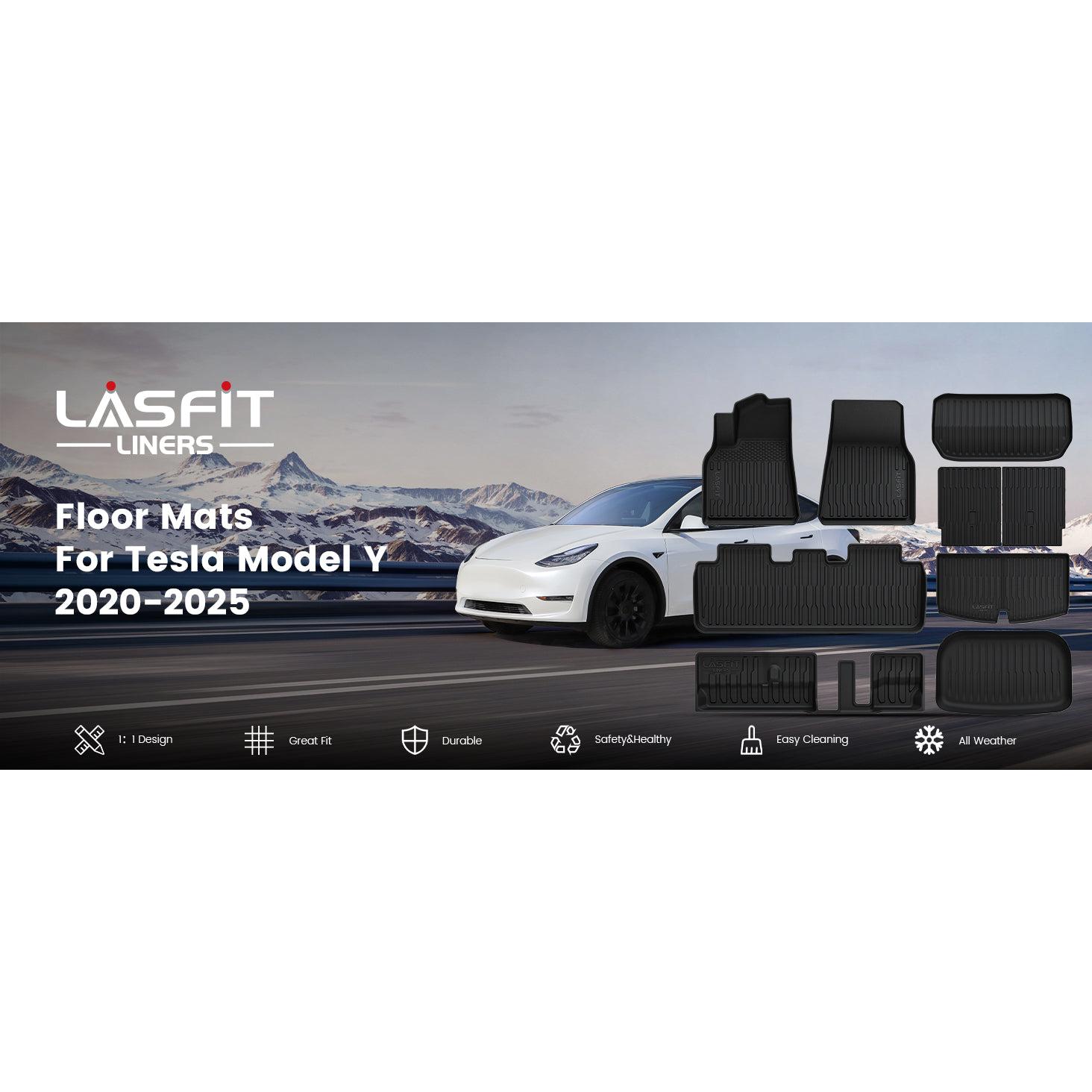 Lasfit fit for 2020-2025 Tesla Model Y Custom TPE Floor Mats or Cargo Mat