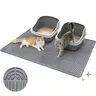 Jumbo (2x Bigger) Food-Grade Silicone Cat Litter Mat - Raised Edges, Waterproof, Non-Slip, Tray-Compatible, Scatter Control, 100% Odor-Free, Easy to Clean, Hassle-Free Cleanup Mat for Cleaner Floors