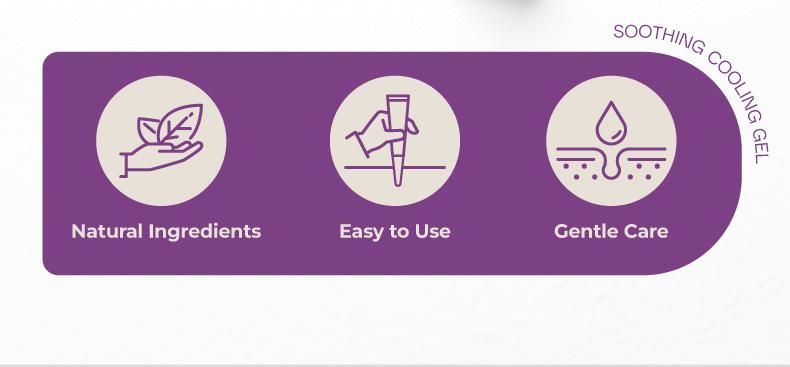 Kreain Nuture 3 Hemorrhoid Gel Carthamus Seed Scutellaria Baicalensis Extract Carboxymethylcellulose Purple Daisy Apply to the Skin Used for Eliminating Hemorrhoids