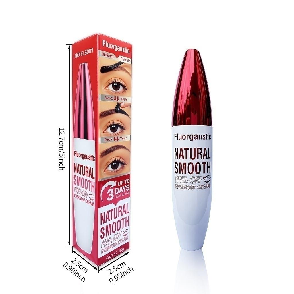 Easy Peel-Off Eyebrow Gel - Waterproof & Sweatproof, Long-Lasting Black or Brown Tattoo Tint, Film Forming, Medium Coverage for All Skin Types Waterproof Natural Shedding Eyebrow Gel Makeup Cosmetic eyebrow pencil eyebrow gel eyebrow tint  1# Darkbrown