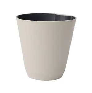 14 Inch Beige Resin Self-Watering Planter for Indoor and Outdoor Use
