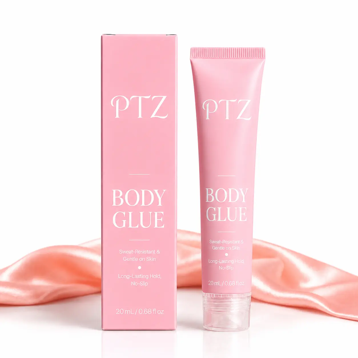 20ml Skin-Safe Body Adhesive Glue for Clothes, Sweat-Proof Water-Washable Fabric-Safe Liquid, Tube Pack for Stage Wear, Dancers, Extensions Hair, Hair Piece