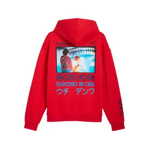 PUMA Mens Hoops X E.T. Hoodie Casual Outerwear Casual - Red