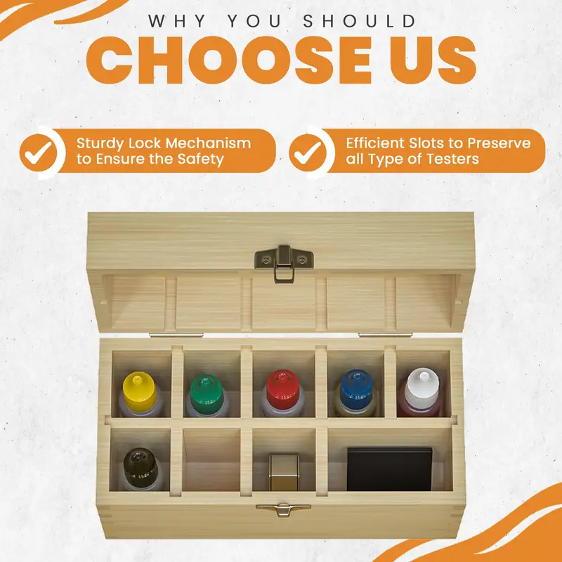 Gold, Silver, & Platinum Testing Kit 10K-24K Acids Magnifier Cloth & Bamboo Storage Box JSP & GTE 6