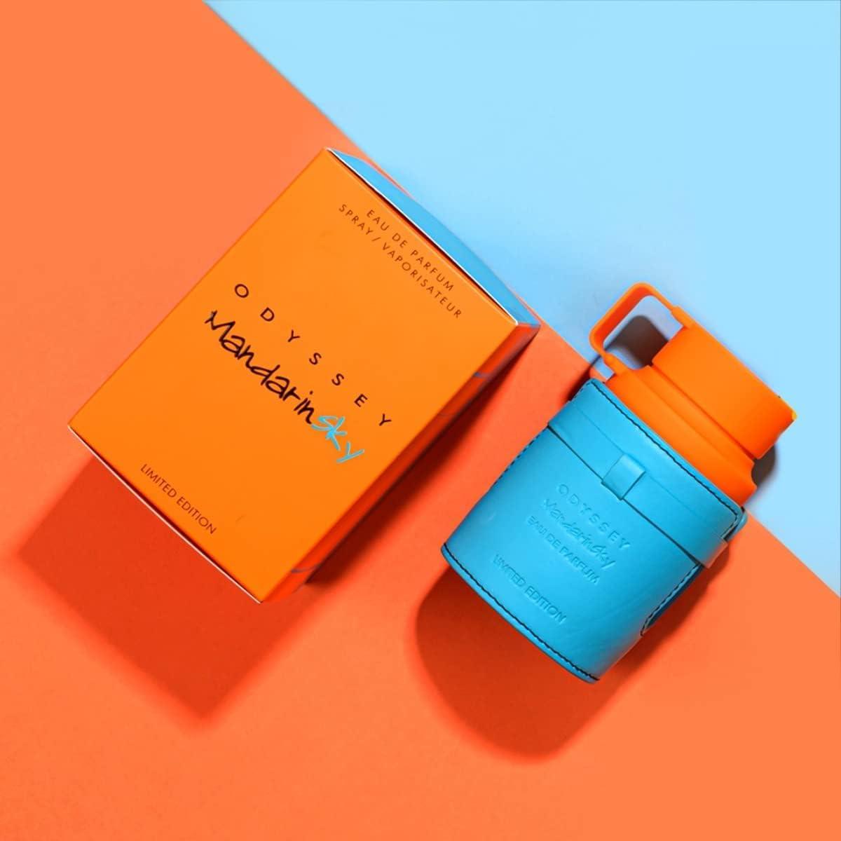 ARMAF Odyssey Mandarin Sky Limited Edition Eau de Parfum Spray for Men 3.4 Oz / 6.8 Oz Fragrance Oud Fragrances Blue Long Lasting Scent with Mandarin & Sage ARMAF Odyssey Mandarin Sky Limited Edition Eau de Parfum Spray for Men 3.4 Oz / 6.8 Oz Fragrance Oud Fragrances Blue Long Lasting Scent with Mandarin & Sage