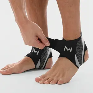 1 Pair Lightweight Ankle Protection Brace - Breathable, Anti-Wear Design with Adjustable Strap for Hikers & Cyclists