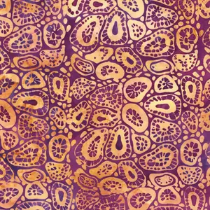 Fabric Lumin Purple/Burgundy/Gold Geode Geode Glow Island Batiks by the Quarter Yard 112520867
