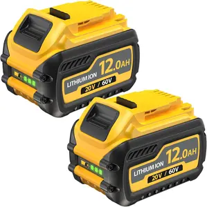 Compatible with DeWalt power tools, equipped with a 60V/20V dual-voltage   pack, with large  and long  life, suitable for replacing  packs for various power tools such as DCB609, DCB606, etc. - High Capacity Lithium Battery