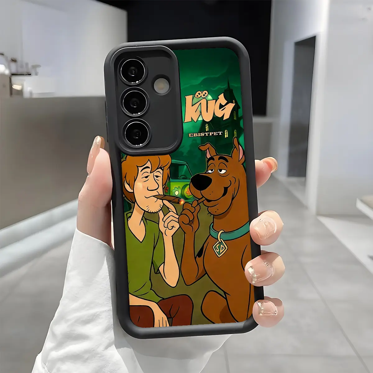 Y-Cute Humorous Scooby Doo Smartphone Case - Enhanced Camera Protection, Shockproof, Skin-Friendly Soft Cover for Boy's Handheld Cellphone (Samsung Galaxy S21-S26 Ultra/Plus/FE, A13-A17, A33-A36, A52-A54, Note20 Ultra) Flash Compatible, Devices