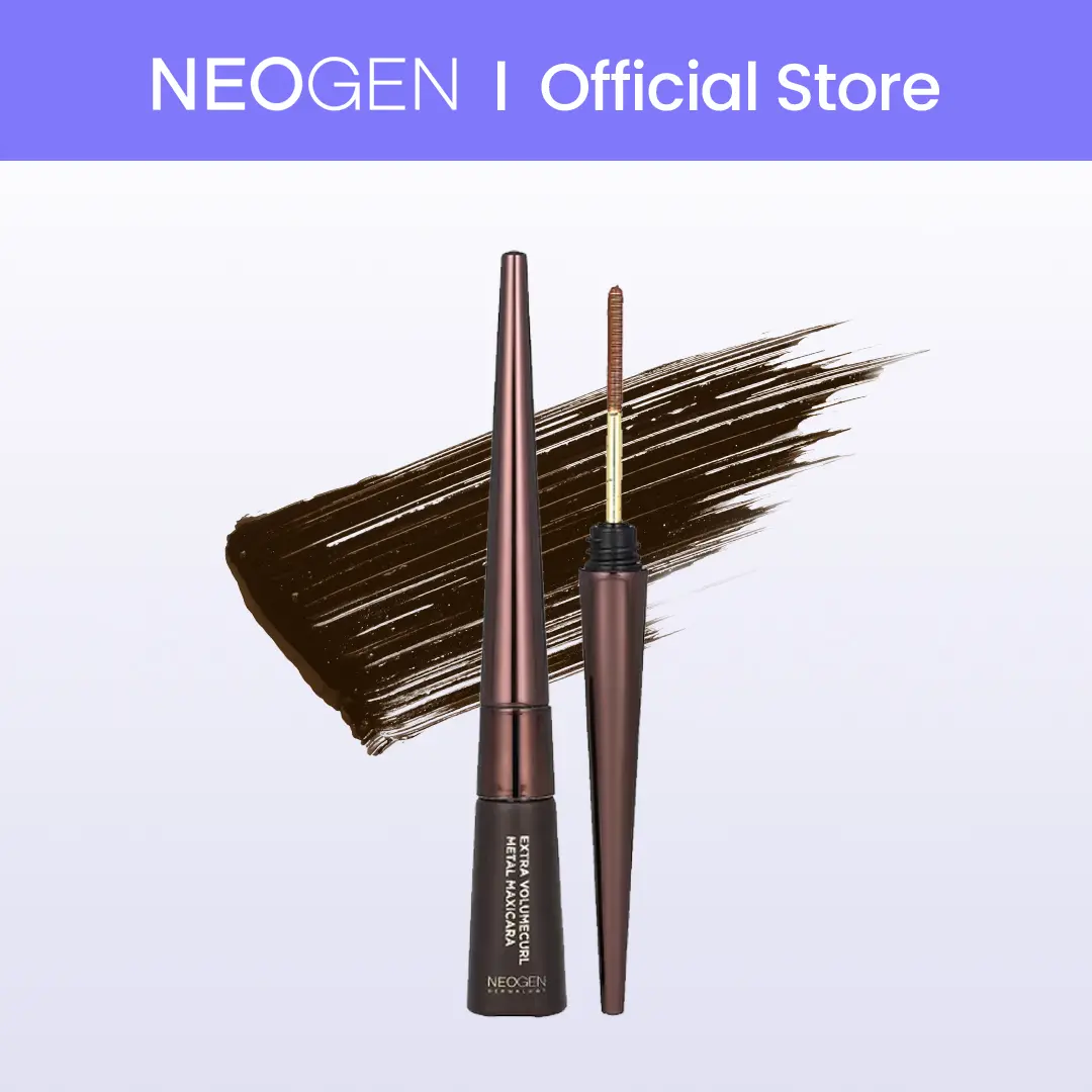 [Clearance] Extra Volume Curl Metal Mascara Brown l Voluminous Lengthening Mascara l metal mascara