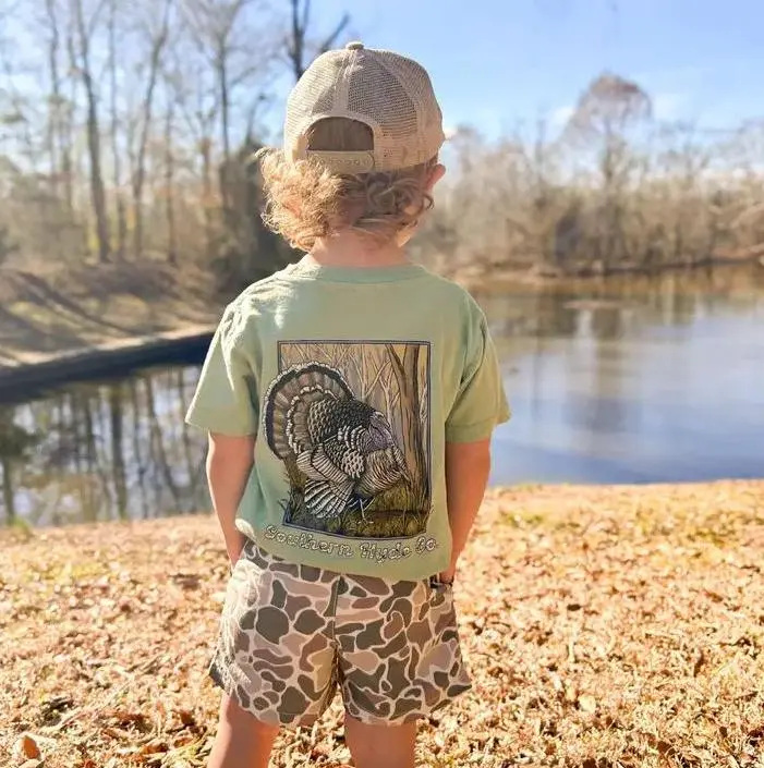 Youth (Back Side) Gobble Fever Tshirt, country boy clothes, girl and boy stuff, boy clothing, youth shirt, family matching