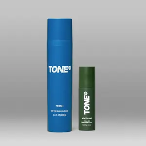 TONE Layering Duo, Fresh Body Mist + Woodland Roll-On Fragrance Oil