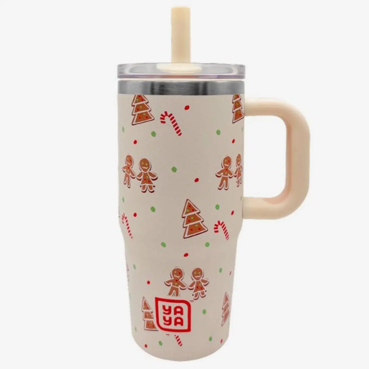 YAYA My First Tumbler | 12oz Stainless Steel Toddler Cup with Straw | Spill-Resistant | Christmas & Halloween Designs