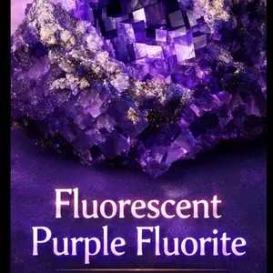 Fluorescent Purple Fluorite Crystal treasures reasures  | Cubic Hopper Growth Specimen crystals Natural choice