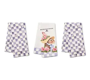 MacKenzie- Childs Set of 3 Printed Tea Towel Set