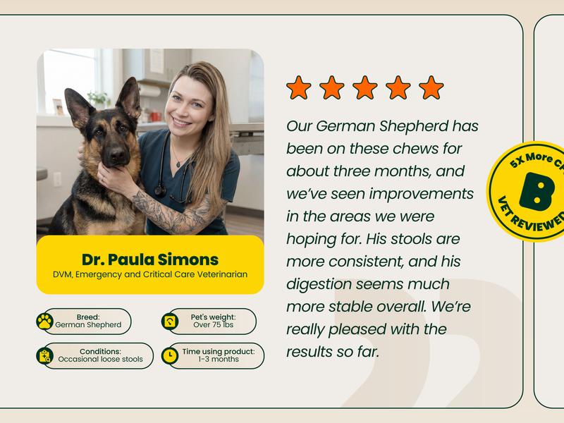 Boops Pets Probiotic 30 Billion for Dogs – 30 Billion CFU with Pre, Postbiotics & Digestive Enzymes – Supports Gut Health, Immunity, Loose Stools & Allergies – Filet Mignon Flavor – Vet Formulated – 60 Chews