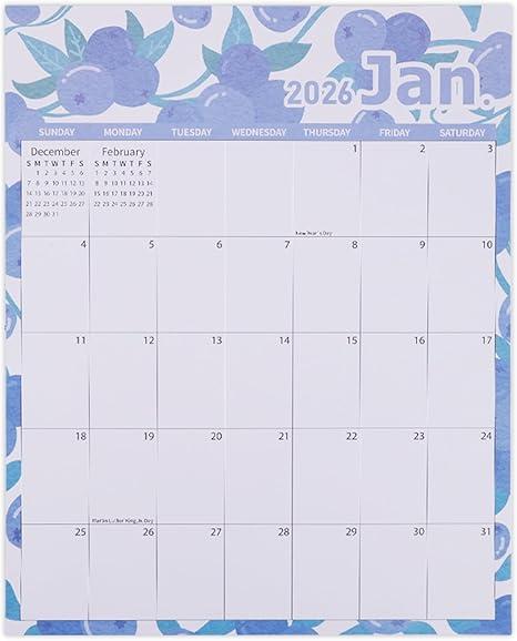 Upgrade Your Fridge Decor 2026 Magnetic Calendar - 12 Theme Pack, Large 14.5x11.5 Inch, Premium Matte Art Paper, Easy-Swap Monthly Art for a Clutter-Free Kitchen