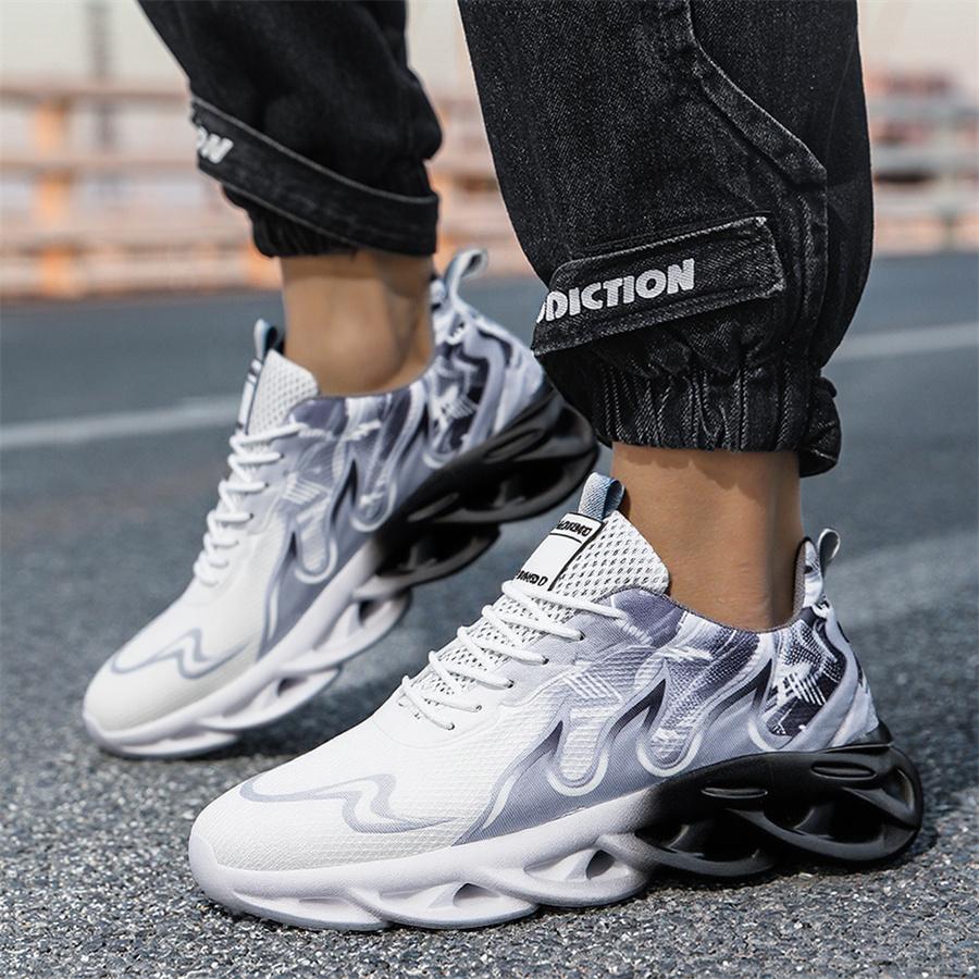 Men's casual sports shoes, gradient outdoor running shoes