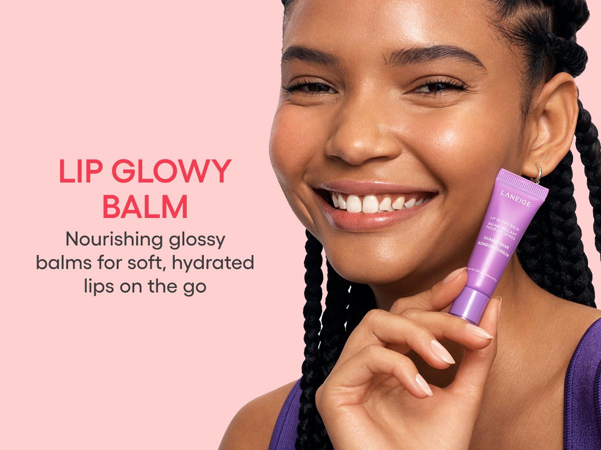 Laneige Lip Glowy Balm, Hydrating and Glossy Tinted Lip Care with Shea Butter, Korean Skincare, Lightweight Moisturizer