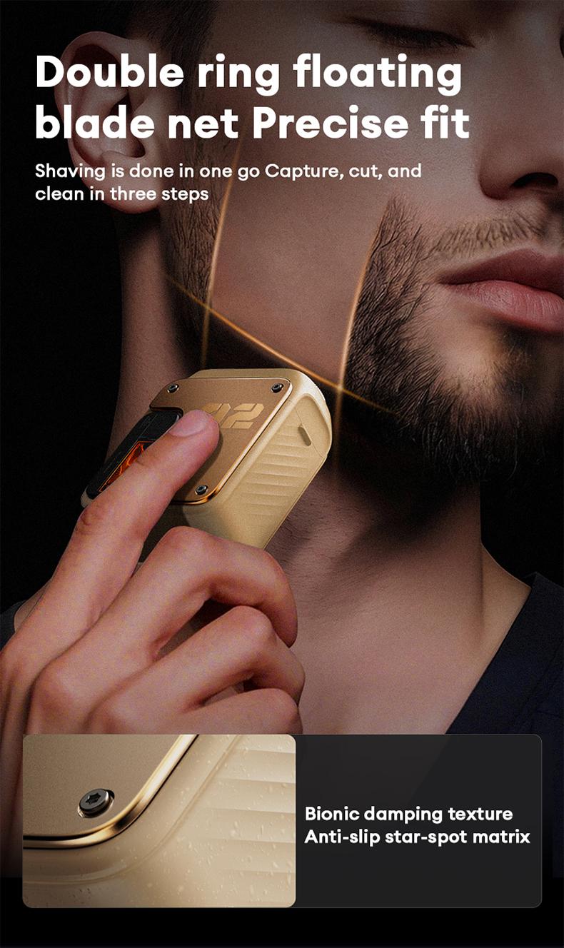 PAXA Mini Electric Shaver - Magnetic Dual Blades Curved Blade Mesh Waterproof Skin-Friendly Washable Rechargeable High-Speed Motor with Long-Lasting Battery Compact Portable Facial Matte Smooth Titanium PAXA Mini Electric Shaver - Magnetic Dual Blades Curved Blade Mesh Waterproof Skin-Friendly Washable Rechargeable High-Speed Motor with Long-Lasting Battery Compact Portable Facial Matte Smooth Titanium