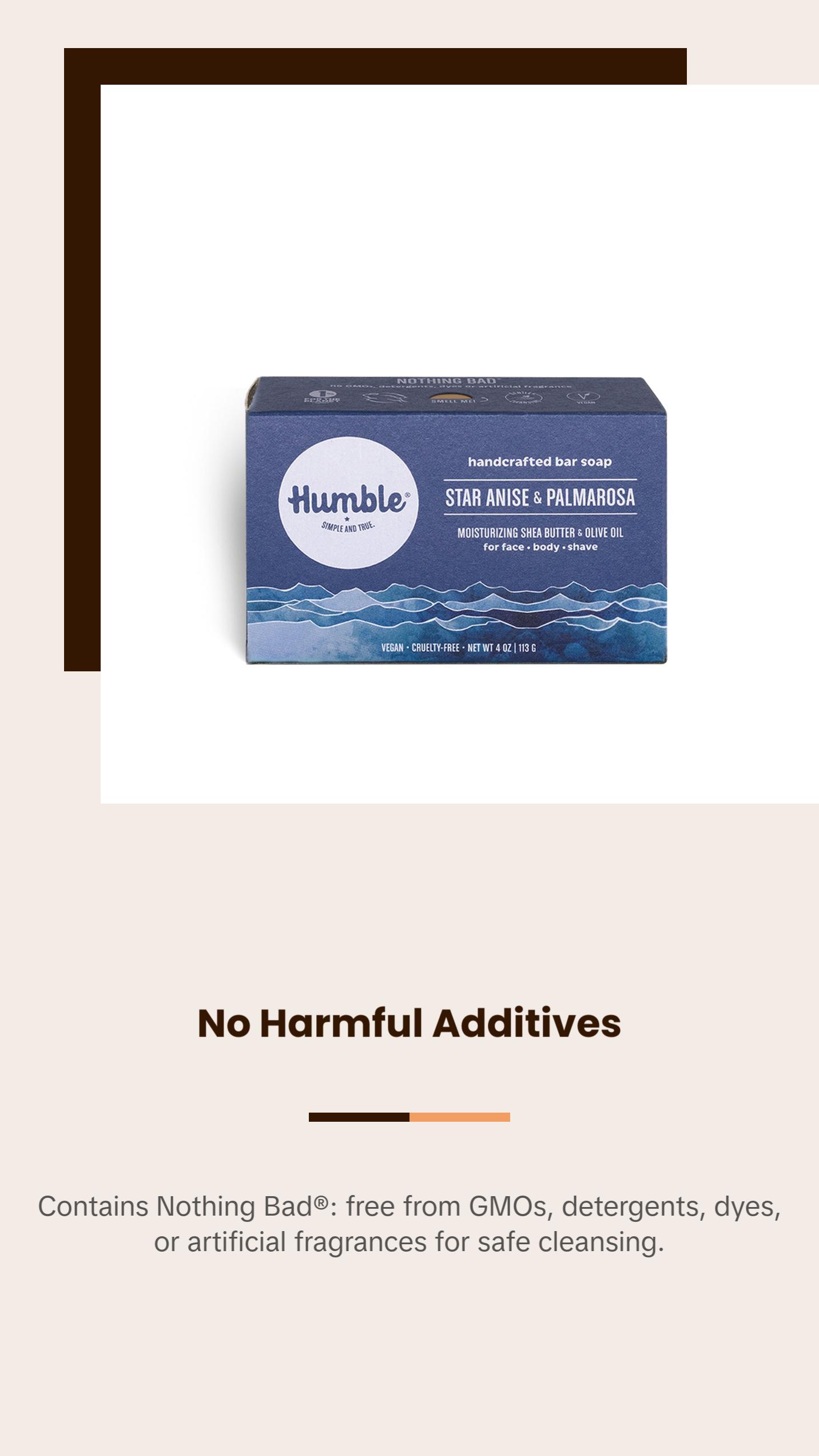 Humble Brands Moisturizing Star Anise & Palmarosa Bar Soap