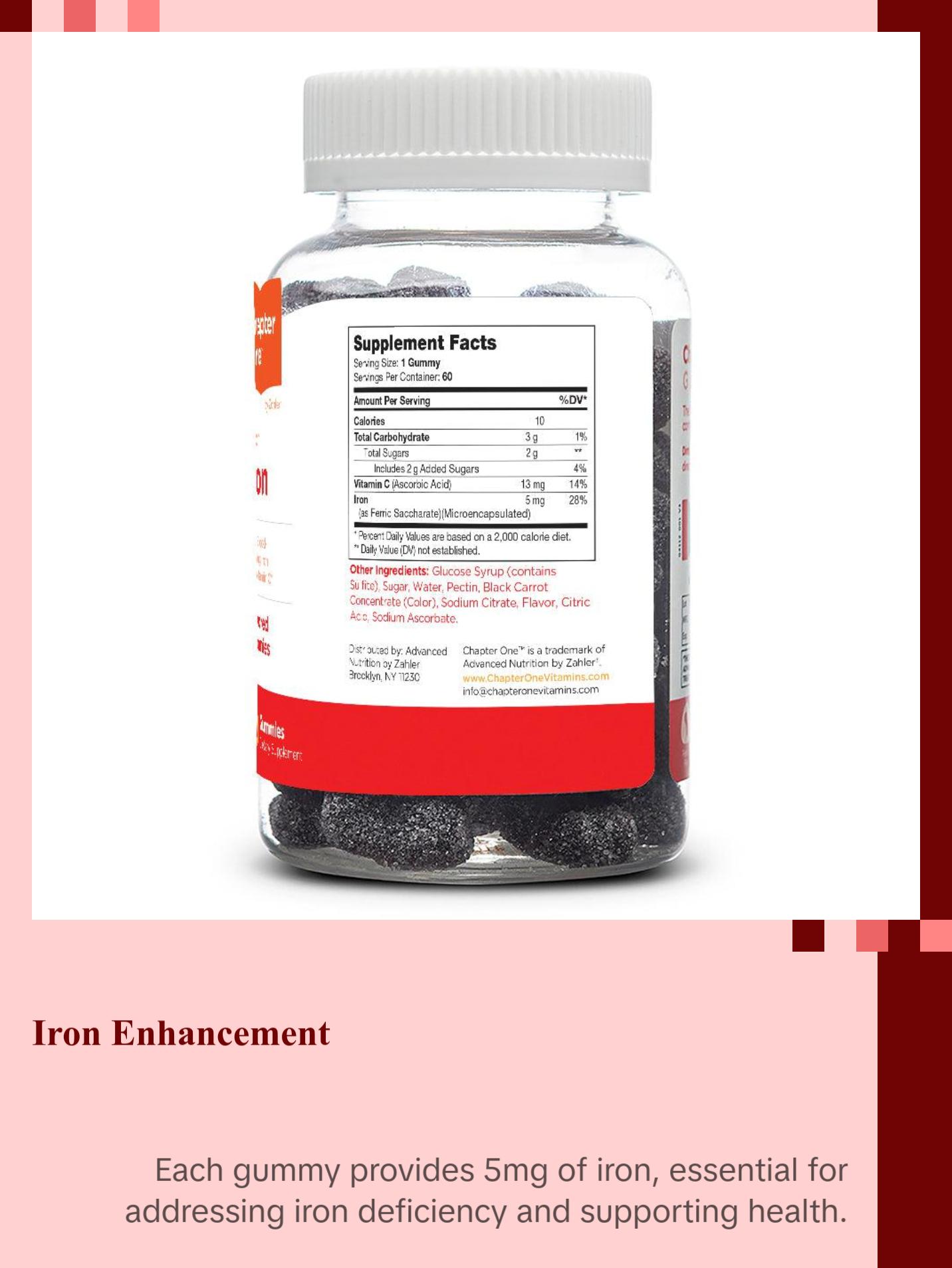 Zahler Iron Gummies with Vitamin C - 60 Count - Kosher Iron Supplement for Women Men & Kids - Gentle on Stomach Non-GMO Natural Dietary Healthcare Zahler Iron Gummies with Vitamin C - 60 Count - Kosher Iron Supplement for Women Men & Kids - Gentle on Stomach Non-GMO Natural Dietary Healthcare