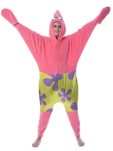 Nickelodeon Mens' SpongeBob SquarePants Patrick Star Sleep Union Suit Nickelodeon Mens' SpongeBob SquarePants Patrick Star Sleep Union Suit