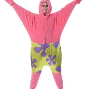 Nickelodeon Mens' SpongeBob SquarePants Patrick Star Sleep Union Suit