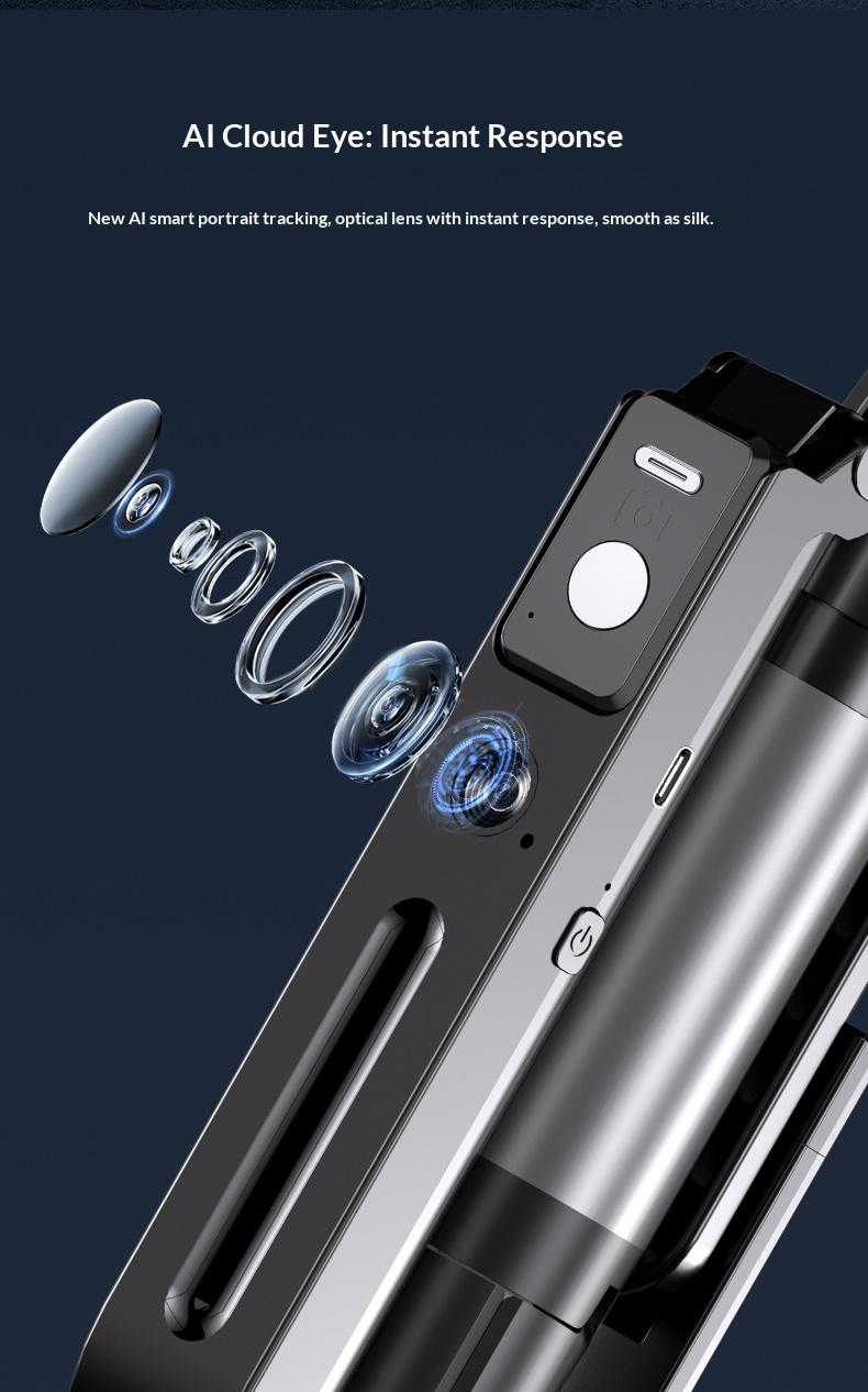 2026 New 360° Rotatable Selfie Stick Tripod,74.8 inches,  Smart Face Tracking , Auto Face Tracking ,Rechargeable remoter Phone Holder for Vlog, Live Streaming, Smartphone Camera Accessoriesfor iPhone 17/16/15/14/13/Android/Camera/GoPro, Valentine's Day