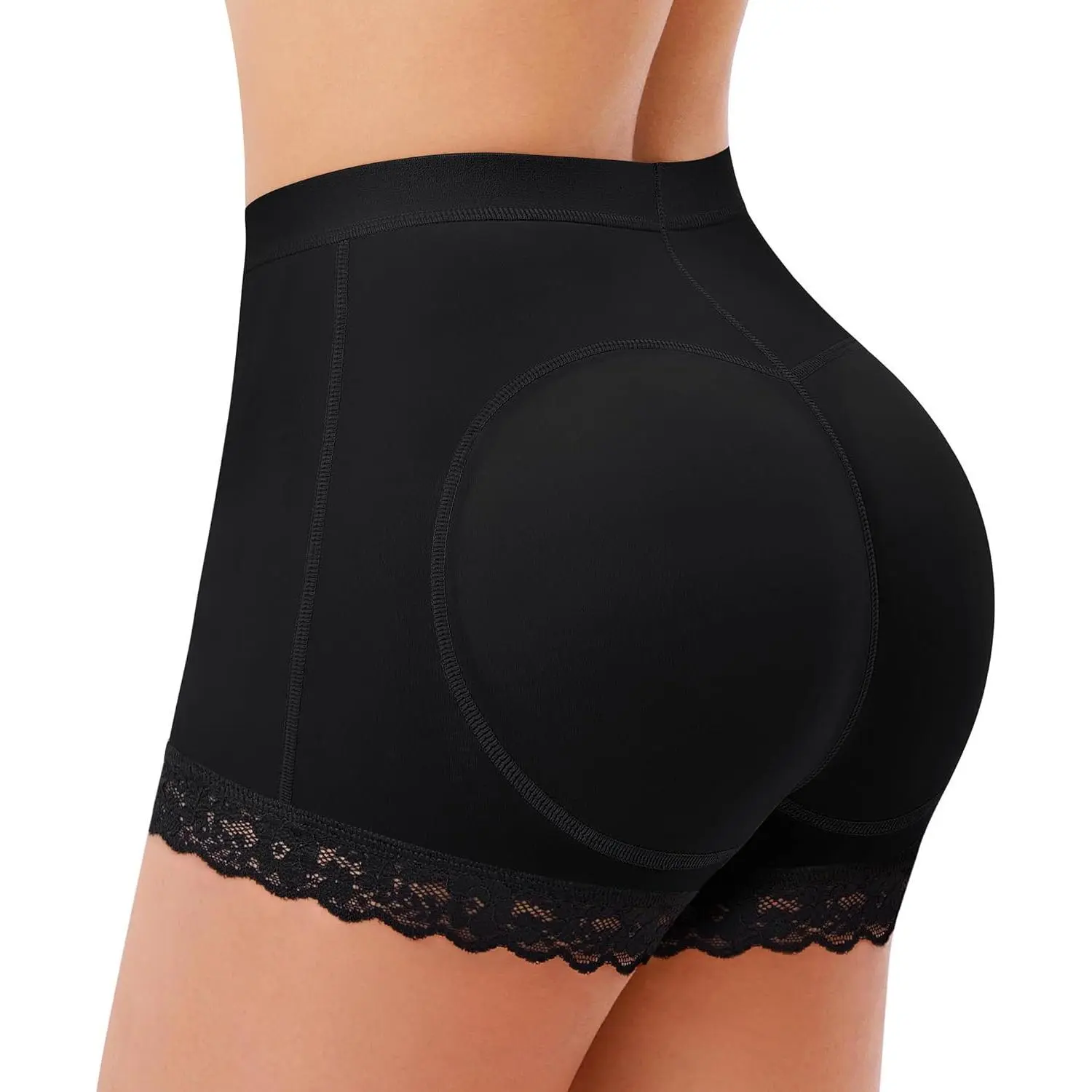 Women Butt Lifter Panties Padded Shapewear Hip Sculpting Pads Shorts Seamless Underwear Tummy Control Boyshorts