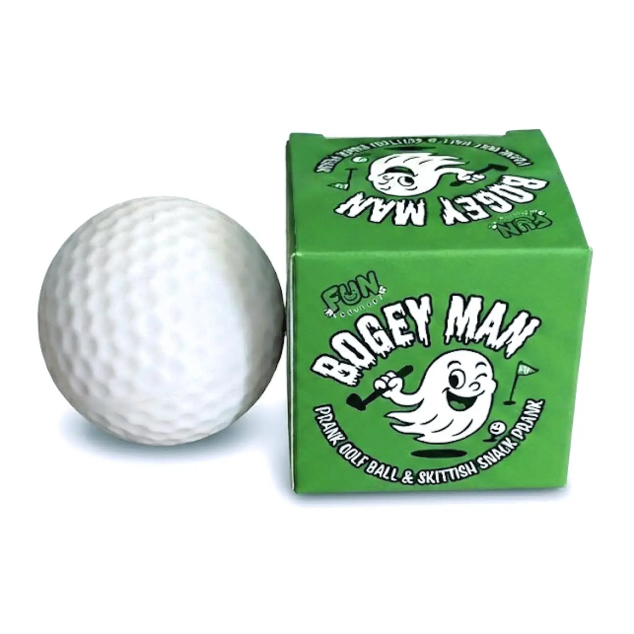Bogey Man by FUN Delivery – Self-Rolling Golf Ball Prank | Funny Golf Gag Gift | April Fools & Office Prank | Trick Putting Ball