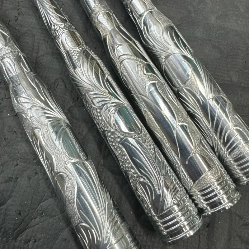 Custom Hand engraved bullet antennas Custom Hand engraved bullet antennas