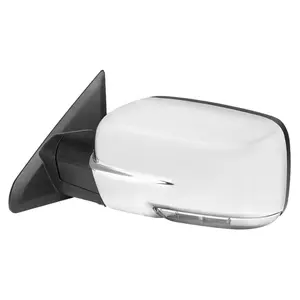 2013-2019 RAM Chrome Power Adjustable, Heated Side Mirror w/ LED Turn Signal & Puddle Light - Driver Side Only
