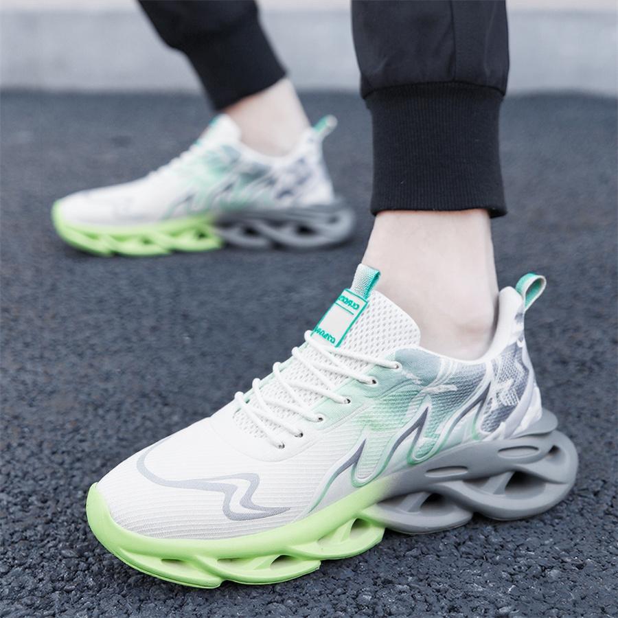 Men's casual sports shoes, gradient outdoor running shoes