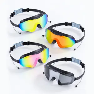 Outly 2 Pack Swim Goggles with Earplugs for Adult Kid 4-12 Men Women, Anti-fog  Protection No Leak 180° Wide View Clear Vision Pool Goggles upgrade uv fog proof