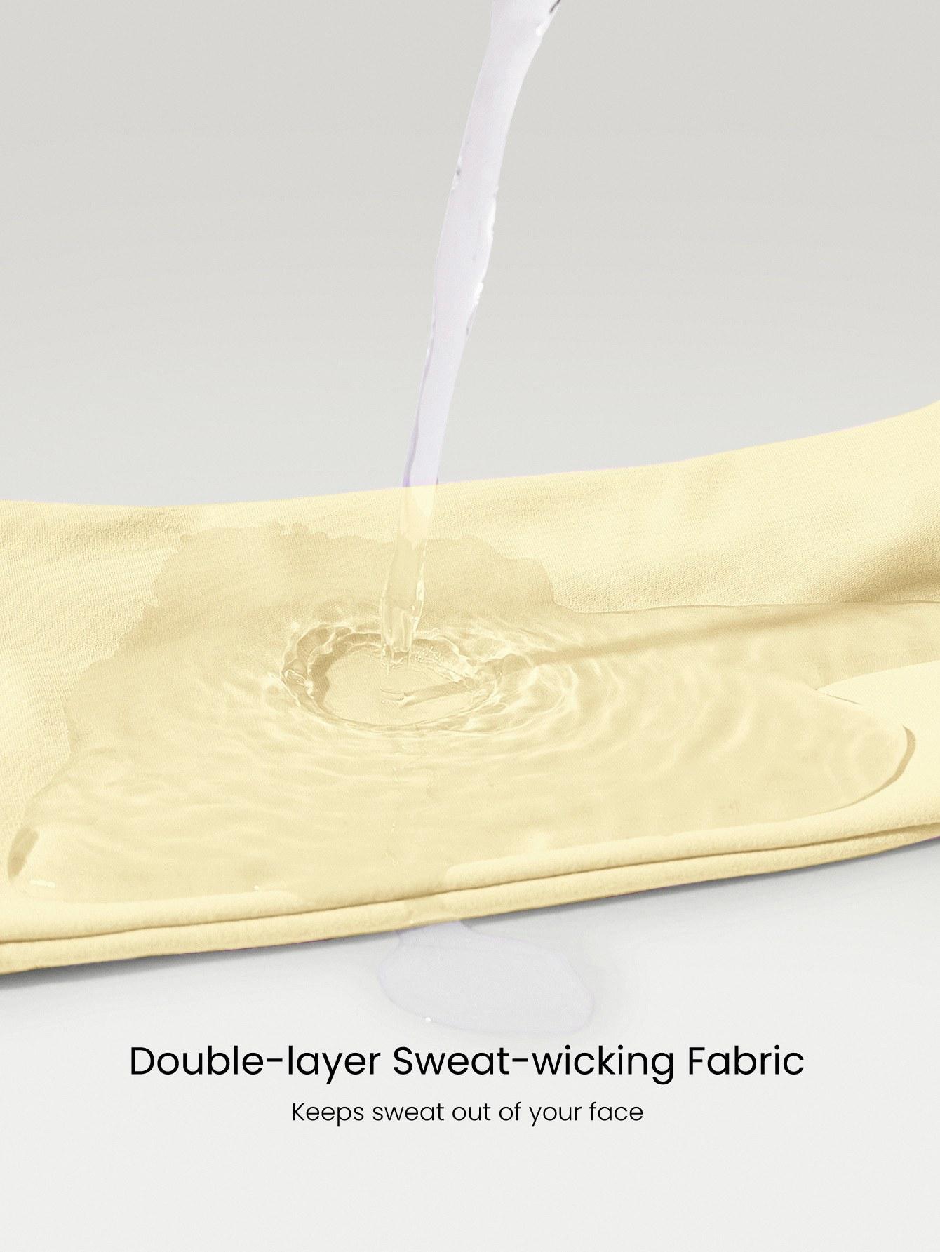 GLOWMODE FeatherFit-Air Work It Sweat-Absorbent Training Headband Gym