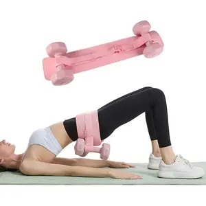 Hip Thrust Belt, Fully Upgraded Hip Thrust Belt for Dumbbells, More Comfortable Hip Thrust Belt, Home Gym Hip Thrust Belt with Wider and Longer Anti-Slip Pads.