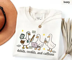 CPA T-Shirt - Funny Goose Accounting Gift For Tax Season Accountant Bookkeeper Tax Preparer