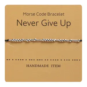 Alphabetical and numerical Morse code bracelet with a stylish design; a secret code bracelet for everyday wear.
