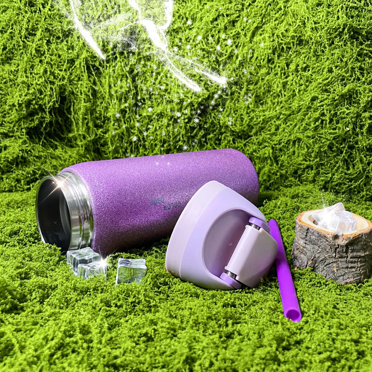 0w Diamond Purple Stainless Steel Thermal Insulation Flask - 32oz/945ml Portable Indoor Drinkware, 24H Temperature Retention, Exquisite Design for Coffee Brewing, Flasks