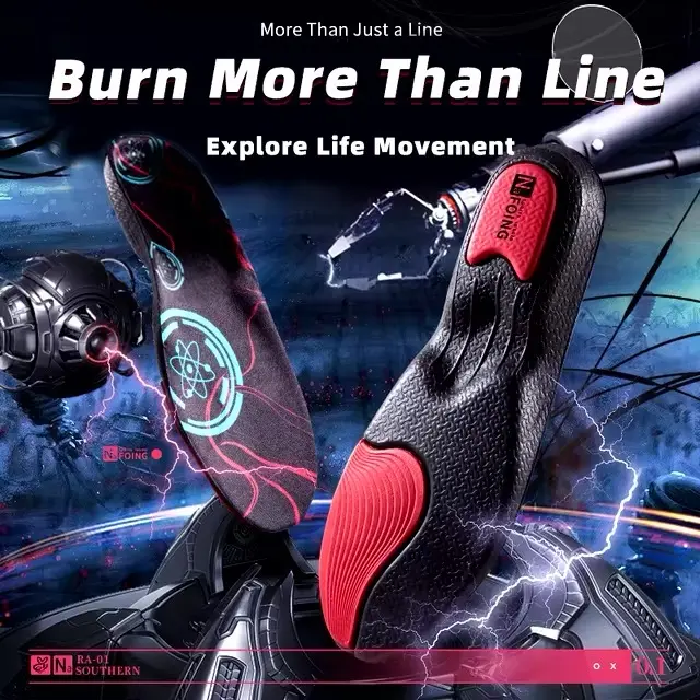 Sport Insoles for Shoe Sole - EVA Shock Absorption, Deodorant, Breathable Cushion - Orthopedic Insoles for Running - Comfort Footwear Basketball