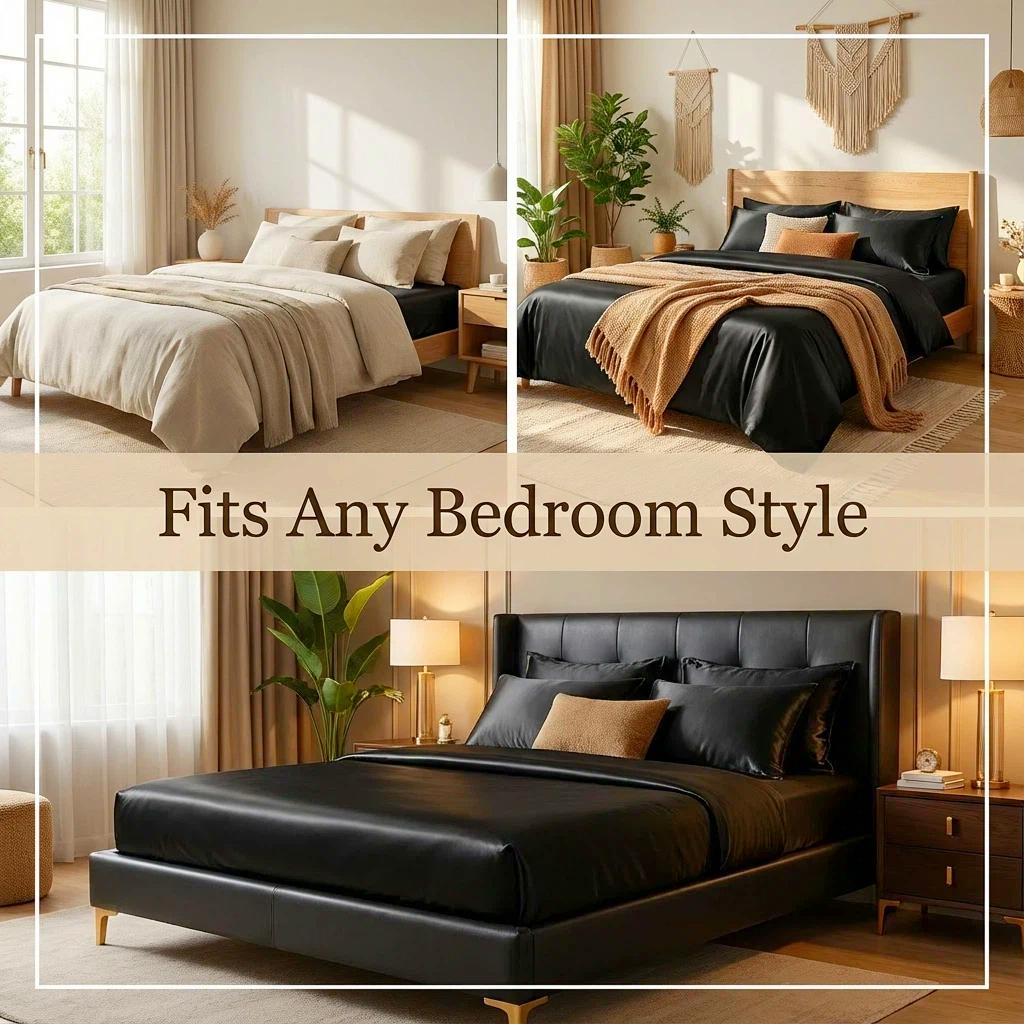 Cosybay Fitted Bed Sheet Set 2pcs/3pcs Extra Deep Pocket up to 15 inches Breathable And Cooling Fitted Sheet with pillowcases Suitable for Hot Sleepers And Sweats Bedding A Perfect Gift for Family, Twin Full Queen And King Sizes Valentine's Day gift