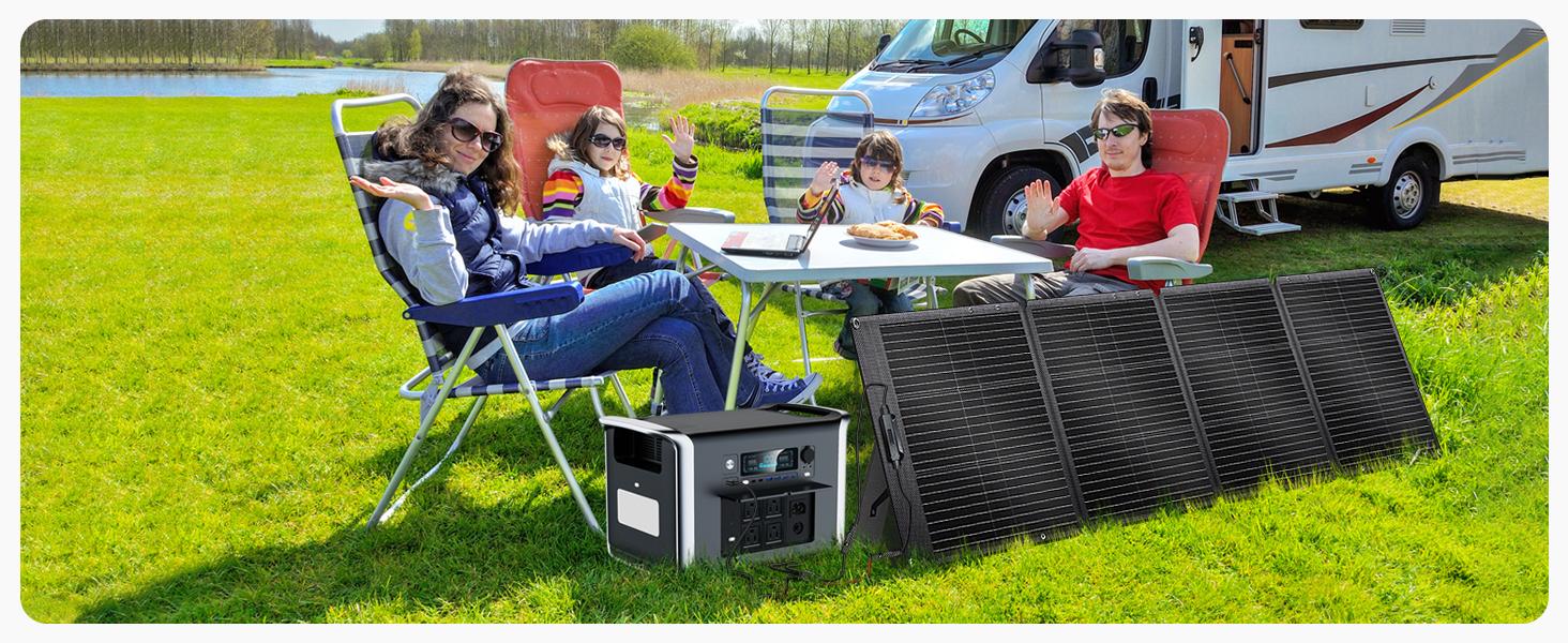 Black Friday Deal CTOLITY ETFE 200W Foldable Solar Panels SPC200 20.5V Portable Solar Charging Panel Complete Kit Outdoor Lifepo4 Power Station charger power bank