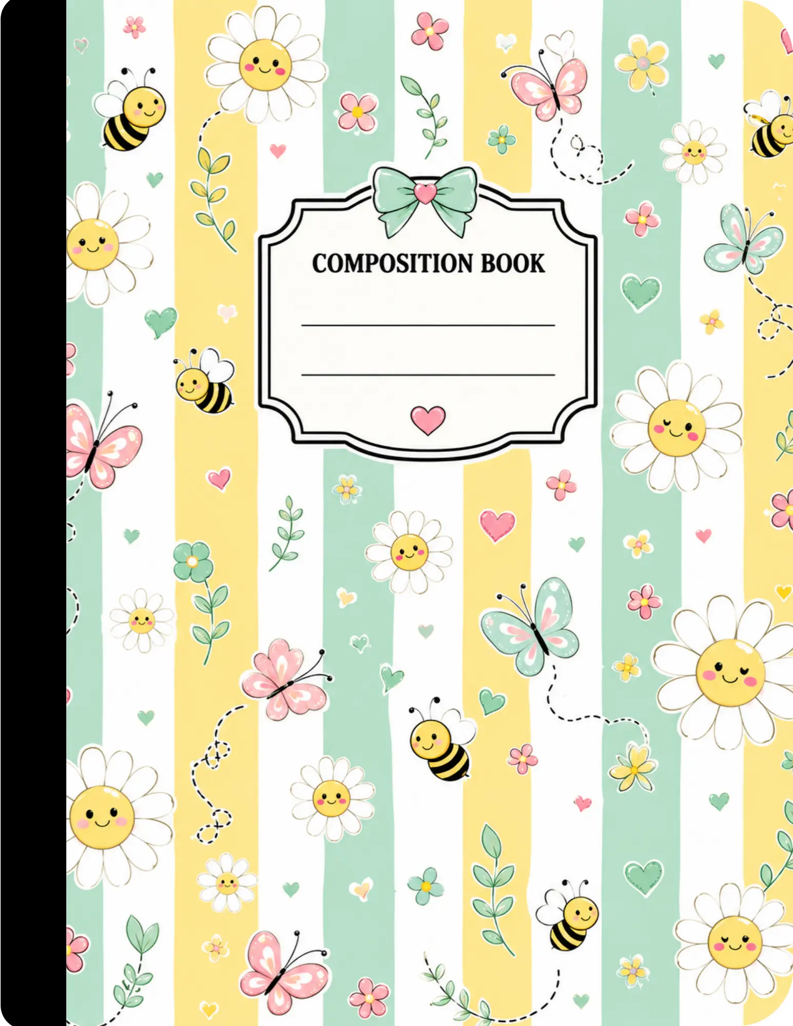 Flowers Composition Notebook – 100-Page Kids School Notebook